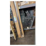 Metal shelves