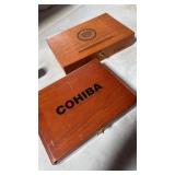 2 cigar boxes