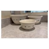 Longaberger 3 stack bowls