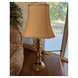 2 brass lamps