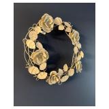 Metal decor wreath