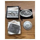 4 JD belt buckles