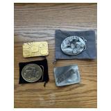 4 JD belt buckles