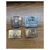 4 JD belt buckles