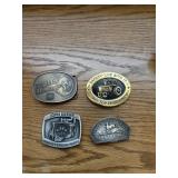 4 JD belt buckles