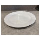 Milk glass platter