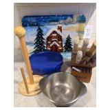 Knives// tray/ towel holder