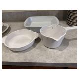 Corning Ware serving pieces
