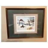 Winter scene 17x21 By Leo Stans John Deere