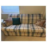 Couch in basement