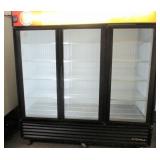 (292) True Glass 3 Door Freezer $2200
