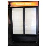 (302) True 2 Door Glass Freezer $2,000