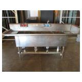 Stainless Steel 4 Bay Sink, 84" (407) $800