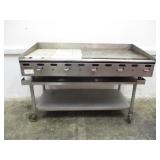 Wolf 60" Griddle (NG) w/rolling stand ($1800)