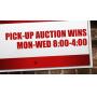 Auction Pick up Monday, Tuesday, and Wednesday 8-4