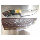 Custom Handmade Damascus Steel Hunting Knife New 8