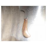 Custom Handmade Damascus Steel Beaver Knife New 8"