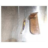 Custom Handmade Damascus Steel Lock Blade Knife Ne