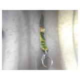 Custom Handmade Damascus Steel Keychain Knife New