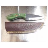 Custom Handmade Damascus Steel Cowboy Knife New 8"