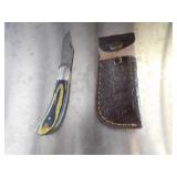 Custom Handmade Damascus Steel Lock Blade Knife Ne