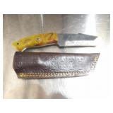 Custom Handmade Damascus Steel Hunting Knife New 8