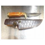 Custom Handmade Damascus Steel Hunting Knife New 8