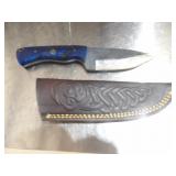 Custom Handmade Damascus Steel Cowboy Knife New 8"