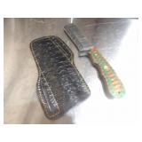Custom Handmade Damascus Steel Bull Knife New 8"