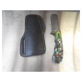 Custom Handmade Damascus Steel Bull Knife New 8"