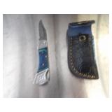 Custom Handmade Damascus Steel Lock Blade Knife Ne