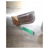 Custom Handmade Damascus Steel Lock Blade Knife Ne