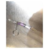 Custom Handmade Damascus Steel Keychain Knife New