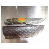 Custom Handmade Damascus Steel Hunting Knife New 8