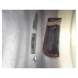 Custom Handmade Damascus Steel Lock Blade Knife Ne