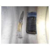 Custom Handmade Damascus Steel Lock Blade Knife Ne