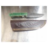 Custom Handmade Damascus Steel Cowboy Knife New 8"