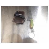 Custom Handmade Damascus Steel Keychain Knife New