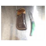 Custom Handmade Damascus Steel Lock Blade Knife Ne