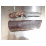 Custom Handmade Damascus Steel Hunting Knife New 8
