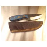 Custom Handmade Damascus Steel Cowboy Knife New 8"
