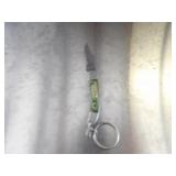 Custom Handmade Damascus Steel Keychain Knife New