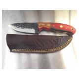 Custom Handmade Damascus Steel Cowboy Knife New 8"