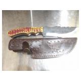 Custom Handmade Damascus Steel Hunting Knife Nwq 1