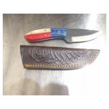 Custom Handmade Damascus Steel Cowboy Knife New 8"