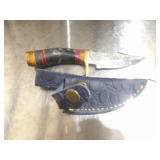 Custom Handmade Damascus Steel Hunting Knife New 6
