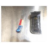 Custom Handmade Damascus Steel Lock Blade Knife Ne