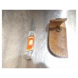 Custom Handmade Damascus Steel Lock Blade Knife Ne