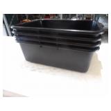 Black Parade Plastic Containers  22x15x7