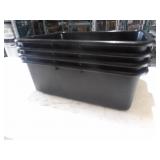 Black Parade Plastic Containers  22x15x7